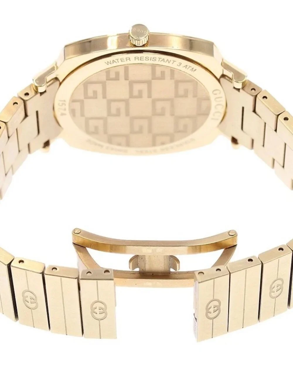 GUCCI Grip watch 157.4/YA157403 Date white Dial Quartz Boy's Watch
